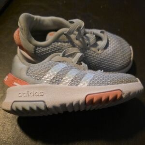 Adidas Toddler Sneakers - Gray and Coral